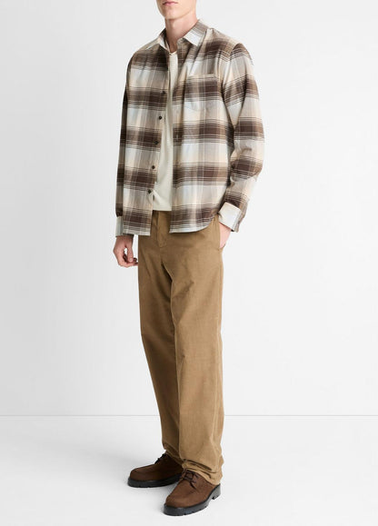 VINCE Men Missoula Plaid Button-Front Shirt in Long Sleeve