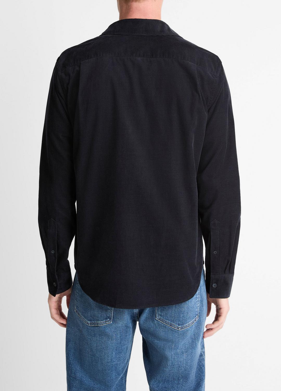 VINCE Men Italian Cotton Corduroy Button-Front Shirt in Long Sleeve