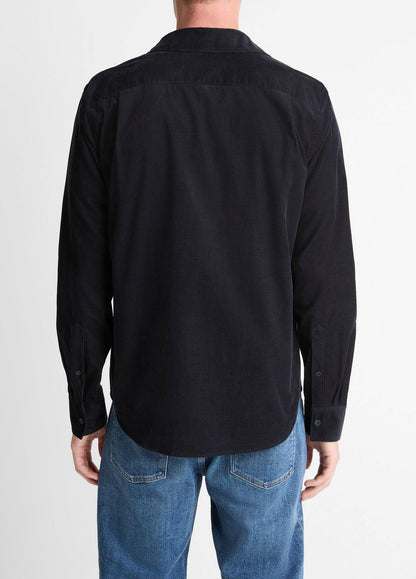 VINCE Men Italian Cotton Corduroy Button-Front Shirt in Long Sleeve