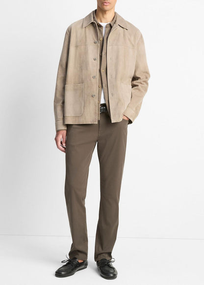 VINCE Men Suede Shirt Jacket in Shirt Jackets