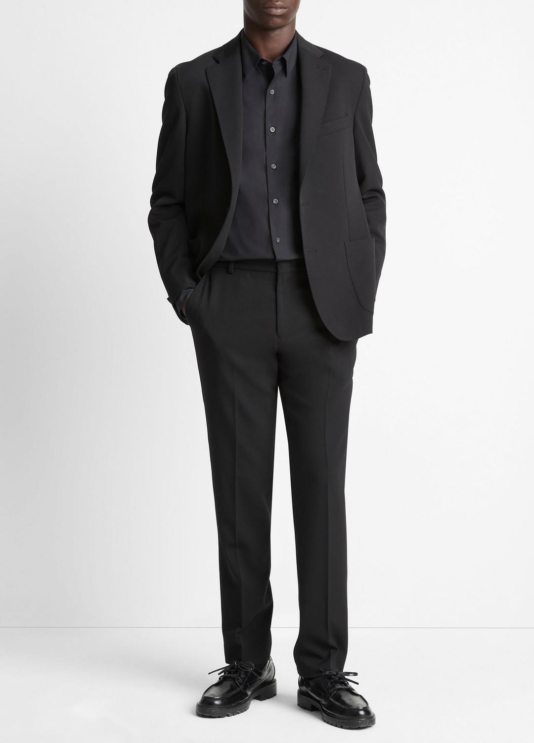 VINCE Men Stretch-Wool Classic Pant in Trousers