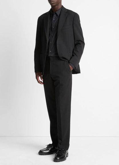 VINCE Men Stretch-Wool Classic Pant in Trousers
