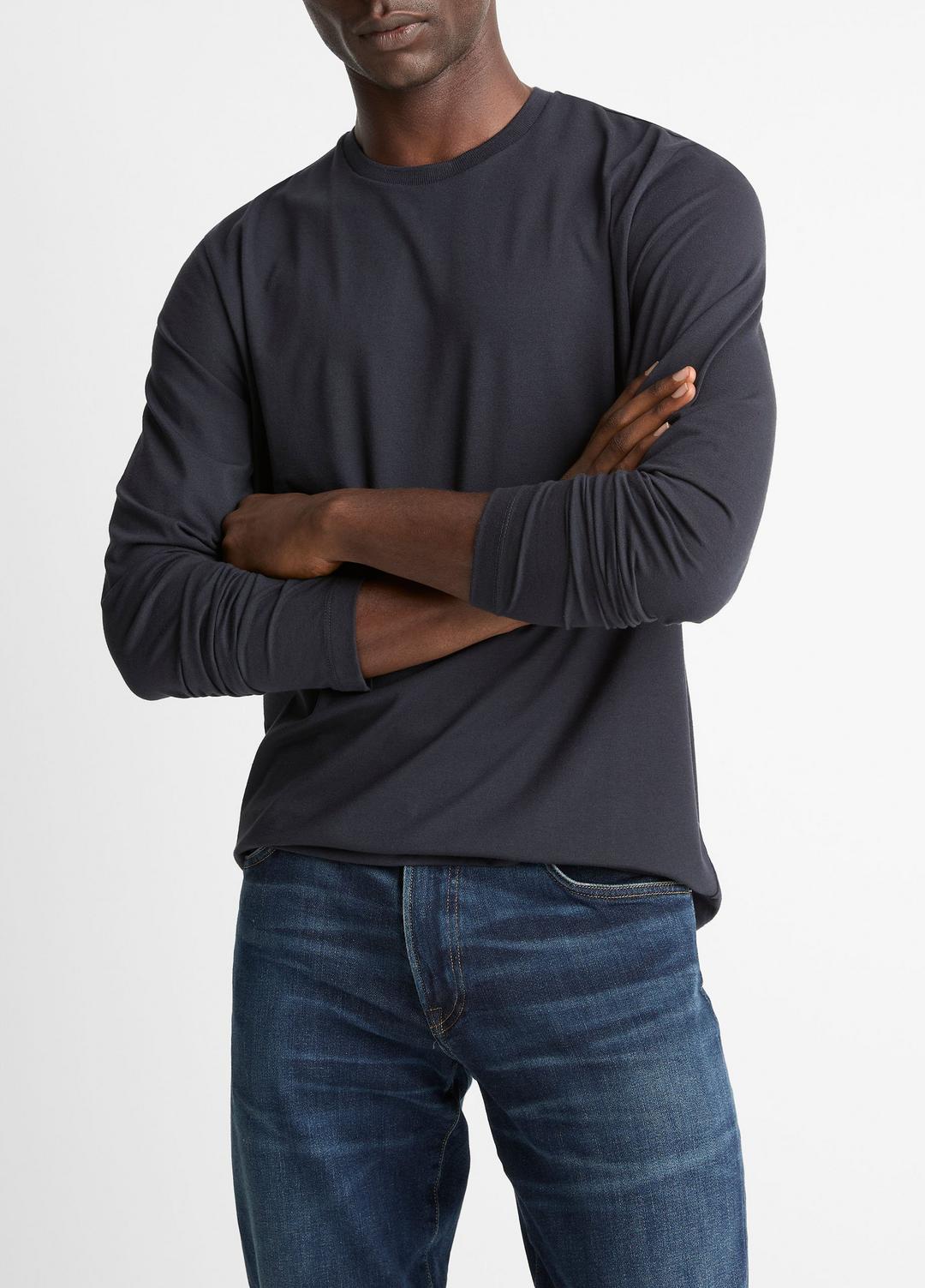 VINCE Men Triblend Jersey Long-Sleeve T-Shirt in Long Sleeve