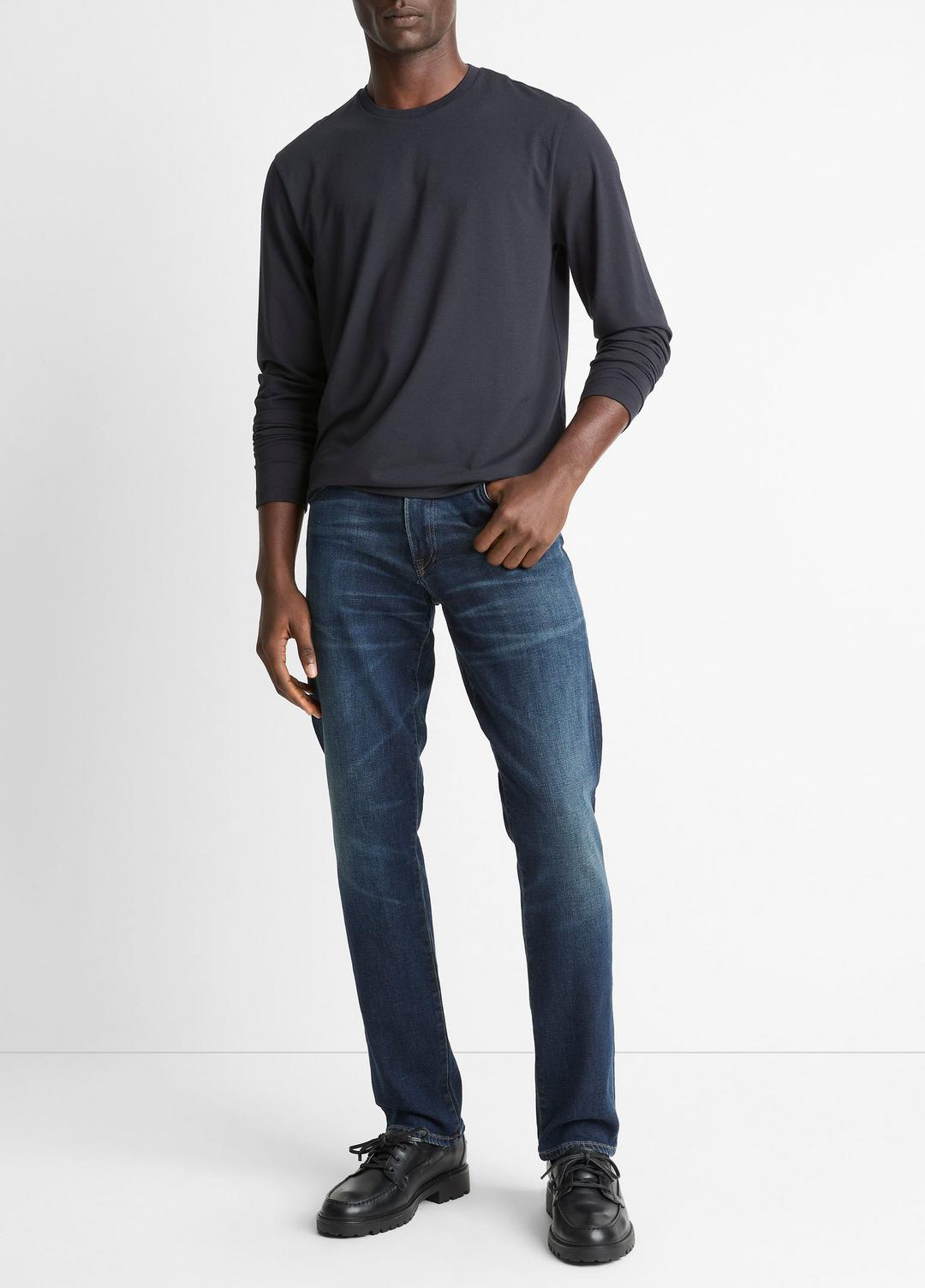 VINCE Men Triblend Jersey Long-Sleeve T-Shirt in Long Sleeve