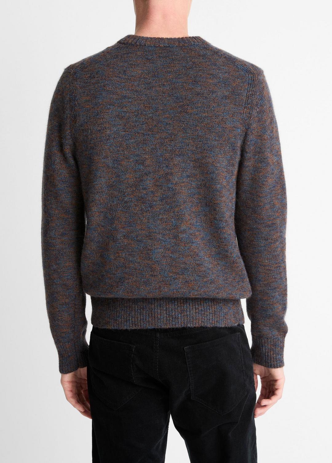 VINCE Men Multi-Mix Alpaca-Merino Wool Sweater in Crew Neck