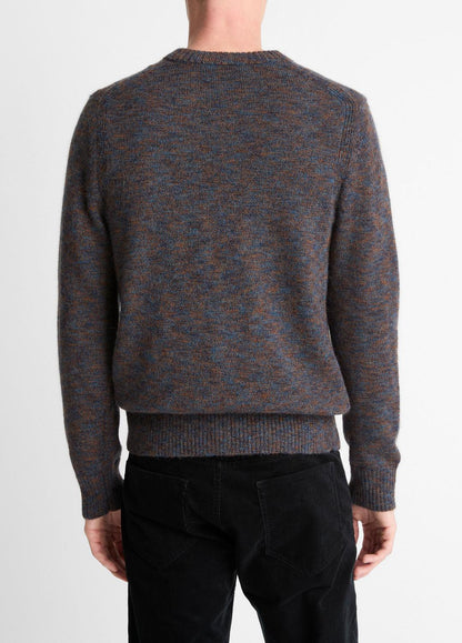 VINCE Men Multi-Mix Alpaca-Merino Wool Sweater in Crew Neck