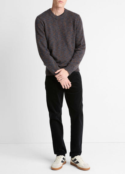 VINCE Men Multi-Mix Alpaca-Merino Wool Sweater in Crew Neck