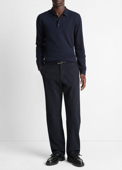VINCE Men Wool Polo Sweater in Sweaters