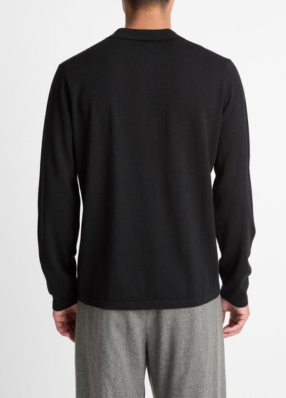 VINCE Men Wool Polo Sweater in Sweaters