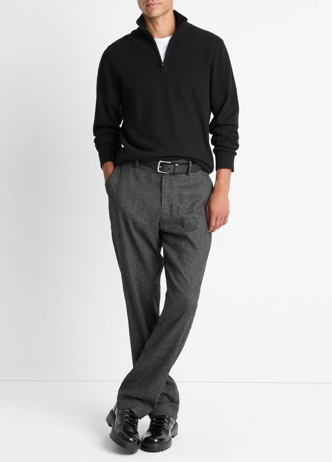 VINCE Men Cashmere Quarter-Zip Sweater in Quarter Zip