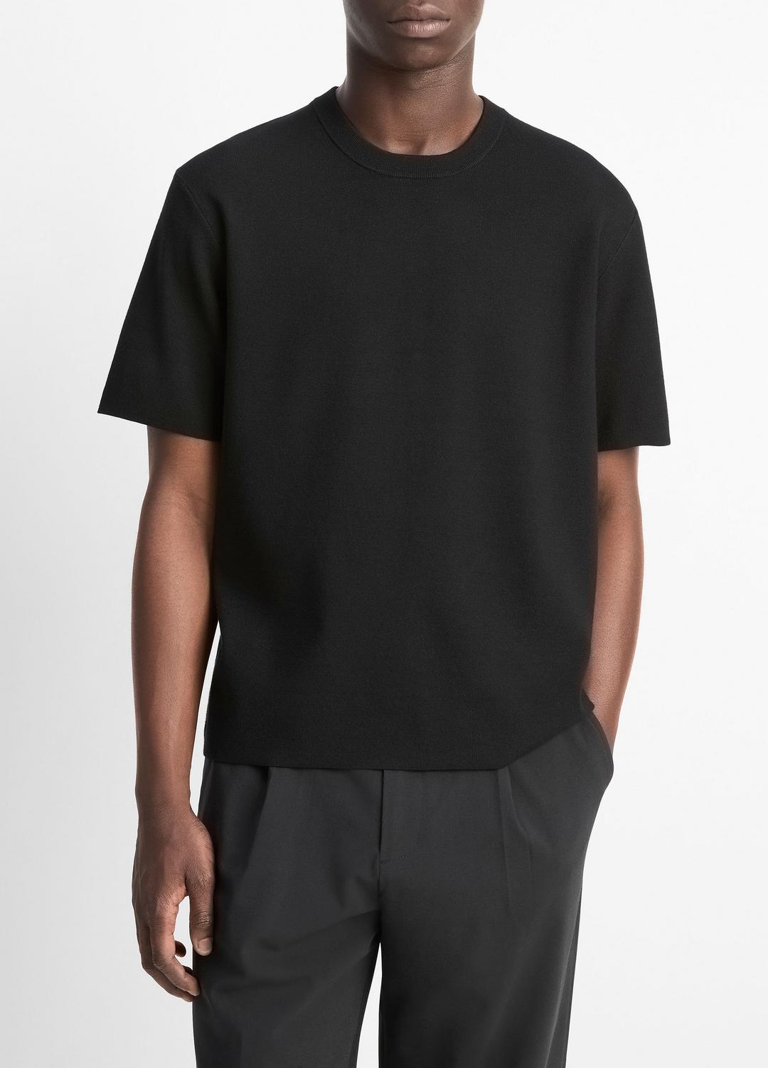 VINCE Men Milano Short-Sleeve Crew Neck Sweater in Crew Neck