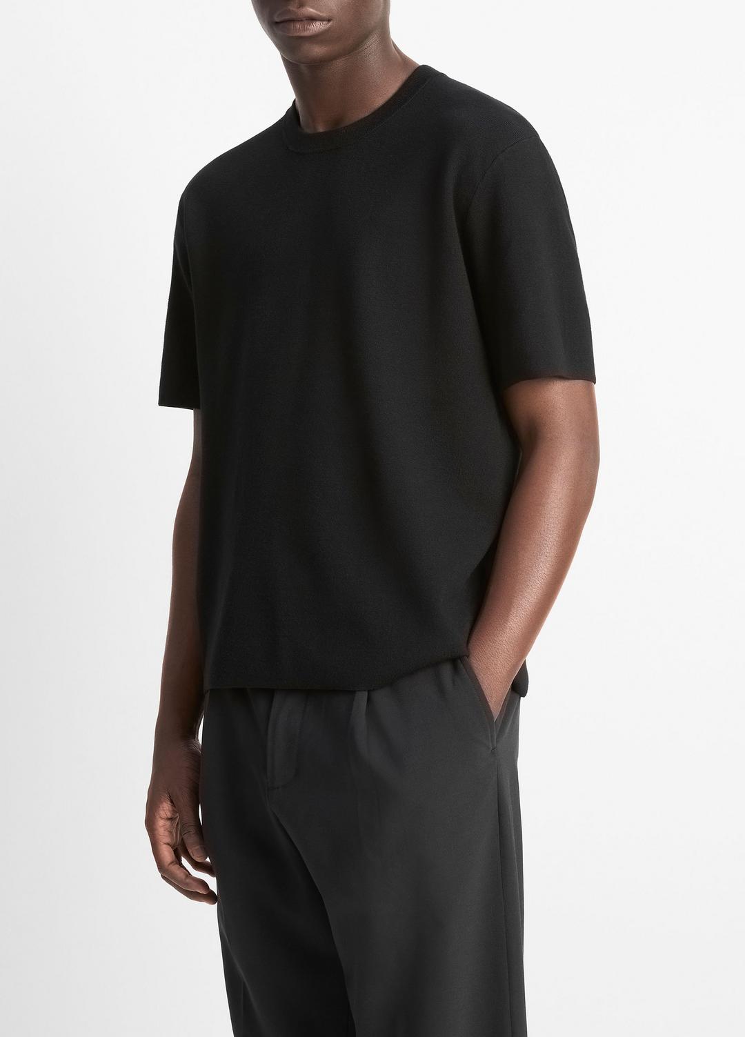 VINCE Men Milano Short-Sleeve Crew Neck Sweater in Crew Neck