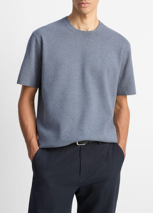 VINCE Men Milano Short-Sleeve Crew Neck Sweater in Crew Neck