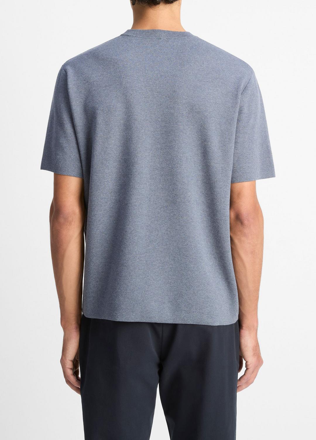VINCE Men Milano Short-Sleeve Crew Neck Sweater in Crew Neck