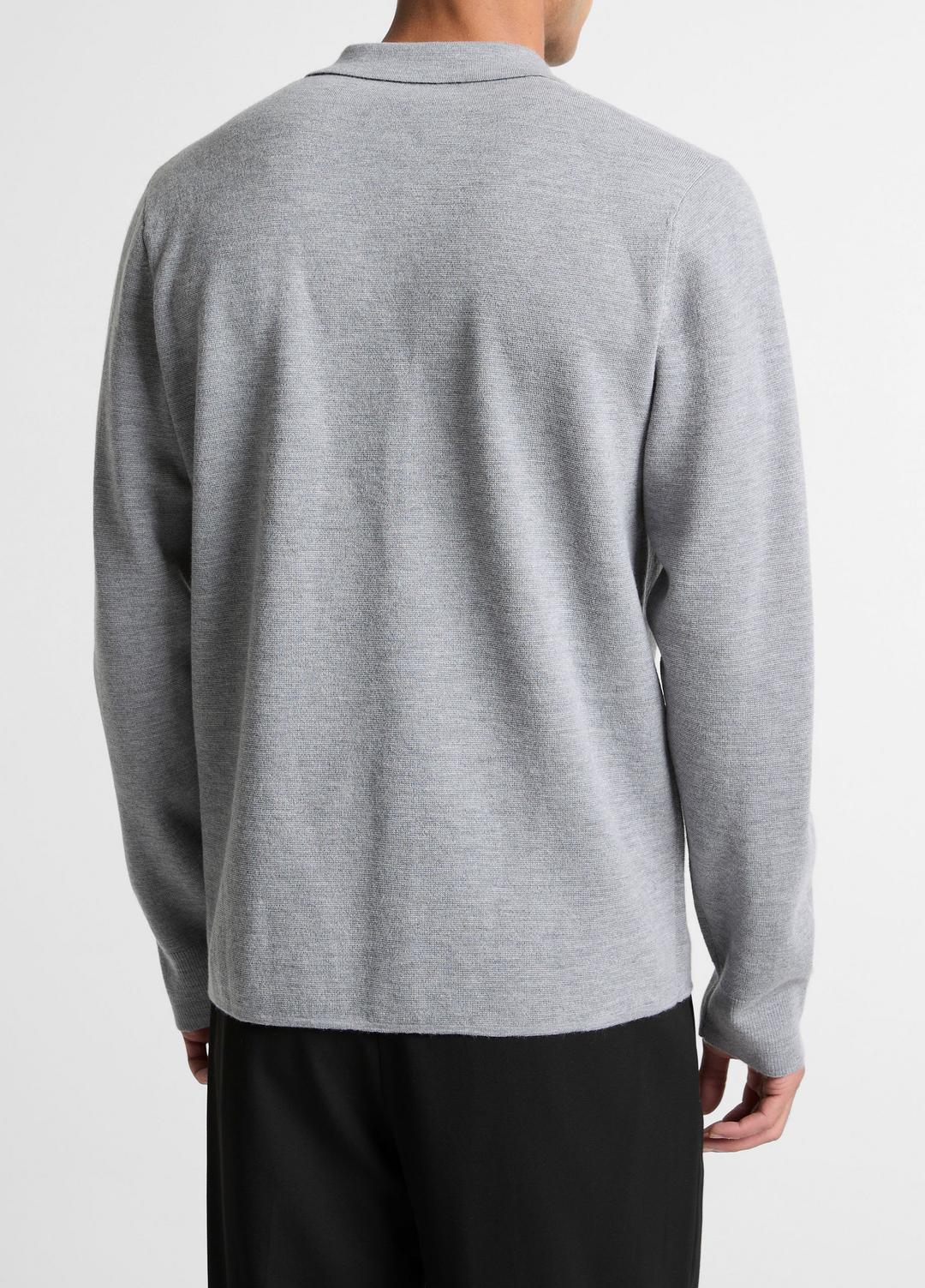 VINCE Men Italian Merino Wool Milano Polo Sweater in Sweaters