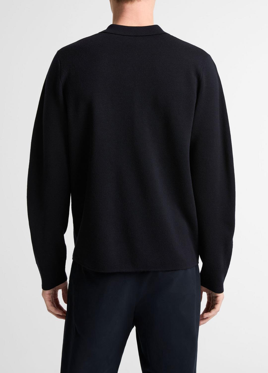 VINCE Men Italian Merino Wool Milano Polo Sweater in Sweaters