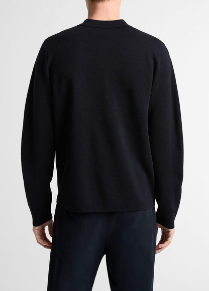 VINCE Men Italian Merino Wool Milano Polo Sweater in Sweaters