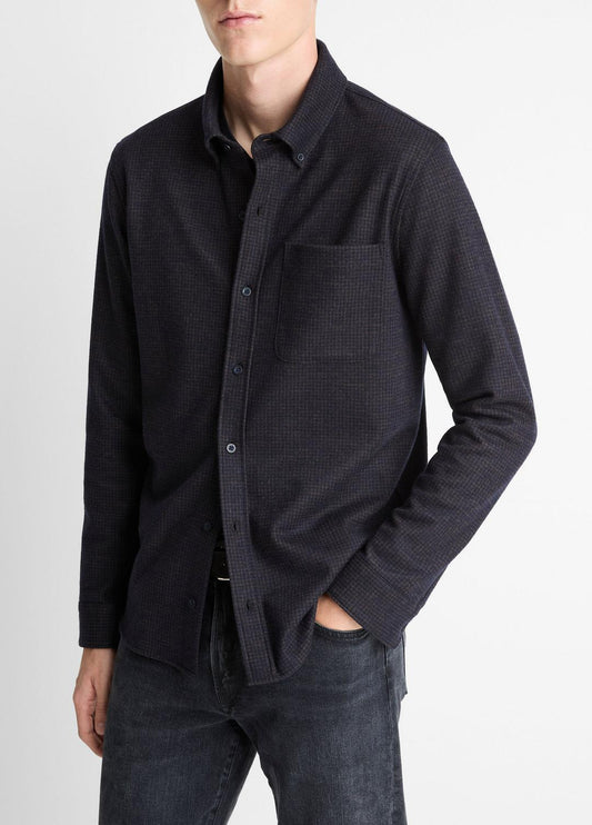VINCE Men Tattersall Plaid Button-Down Shirt in Long Sleeve