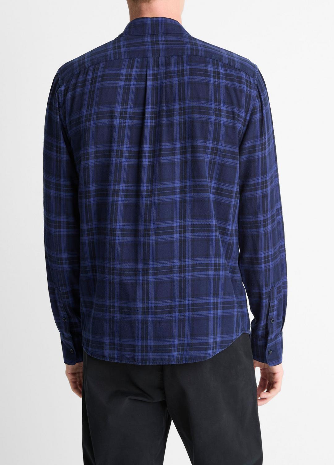 VINCE Men Big Horn Plaid Cotton Button-Front Shirt in Long Sleeve