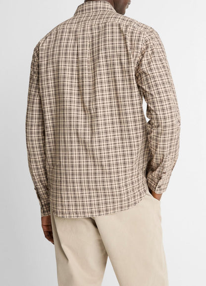 VINCE Men Great Falls Plaid Cotton Button-Front Shirt in Long Sleeve