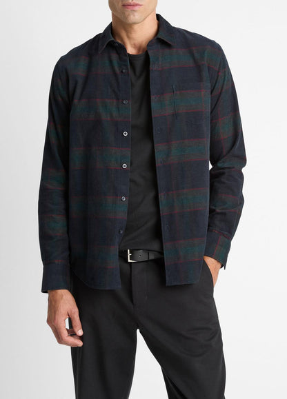 VINCE Men Holme Plaid Cotton Button-Front Shirt in Long Sleeve