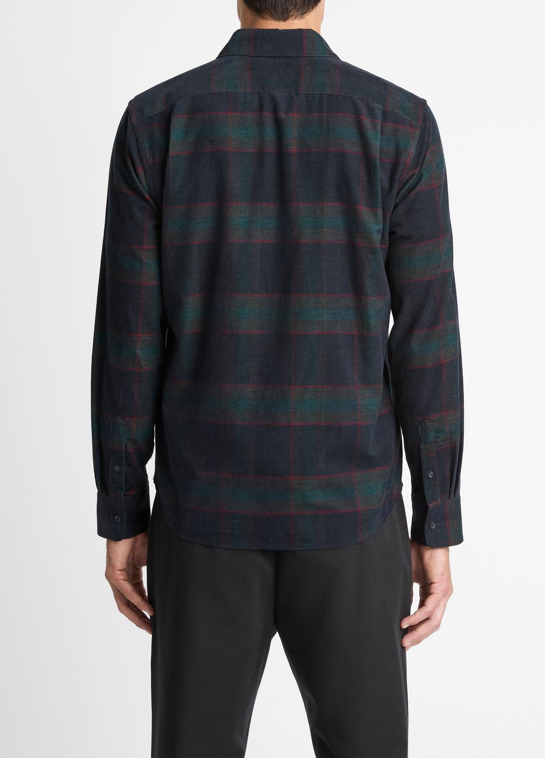 VINCE Men Holme Plaid Cotton Button-Front Shirt in Long Sleeve