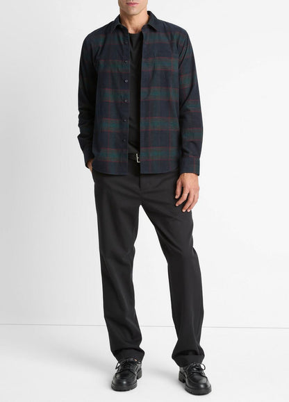 VINCE Men Holme Plaid Cotton Button-Front Shirt in Long Sleeve