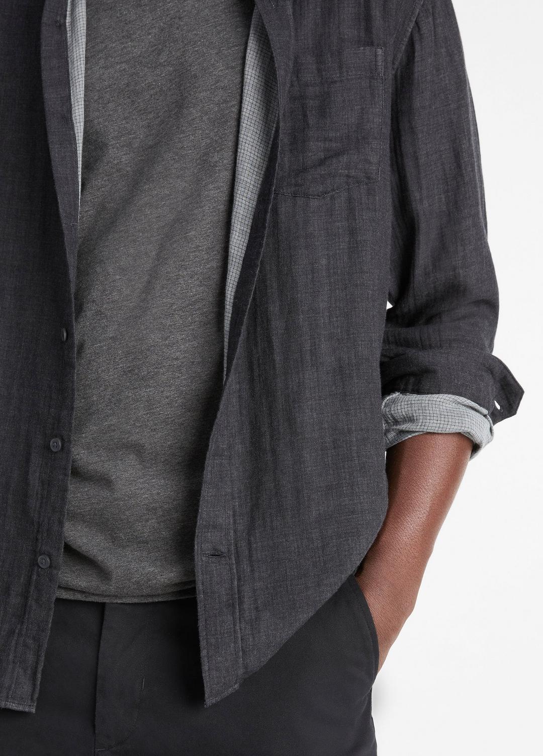 VINCE Men Double Face Long Sleeve in Long Sleeve