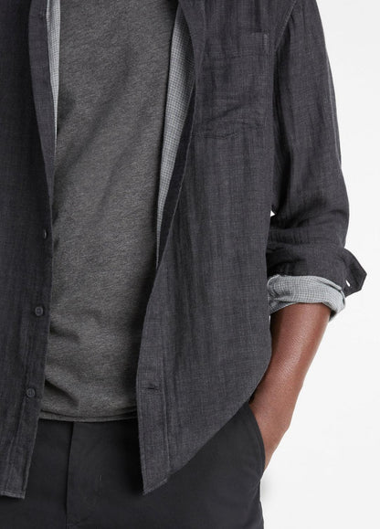 VINCE Men Double Face Long Sleeve in Long Sleeve