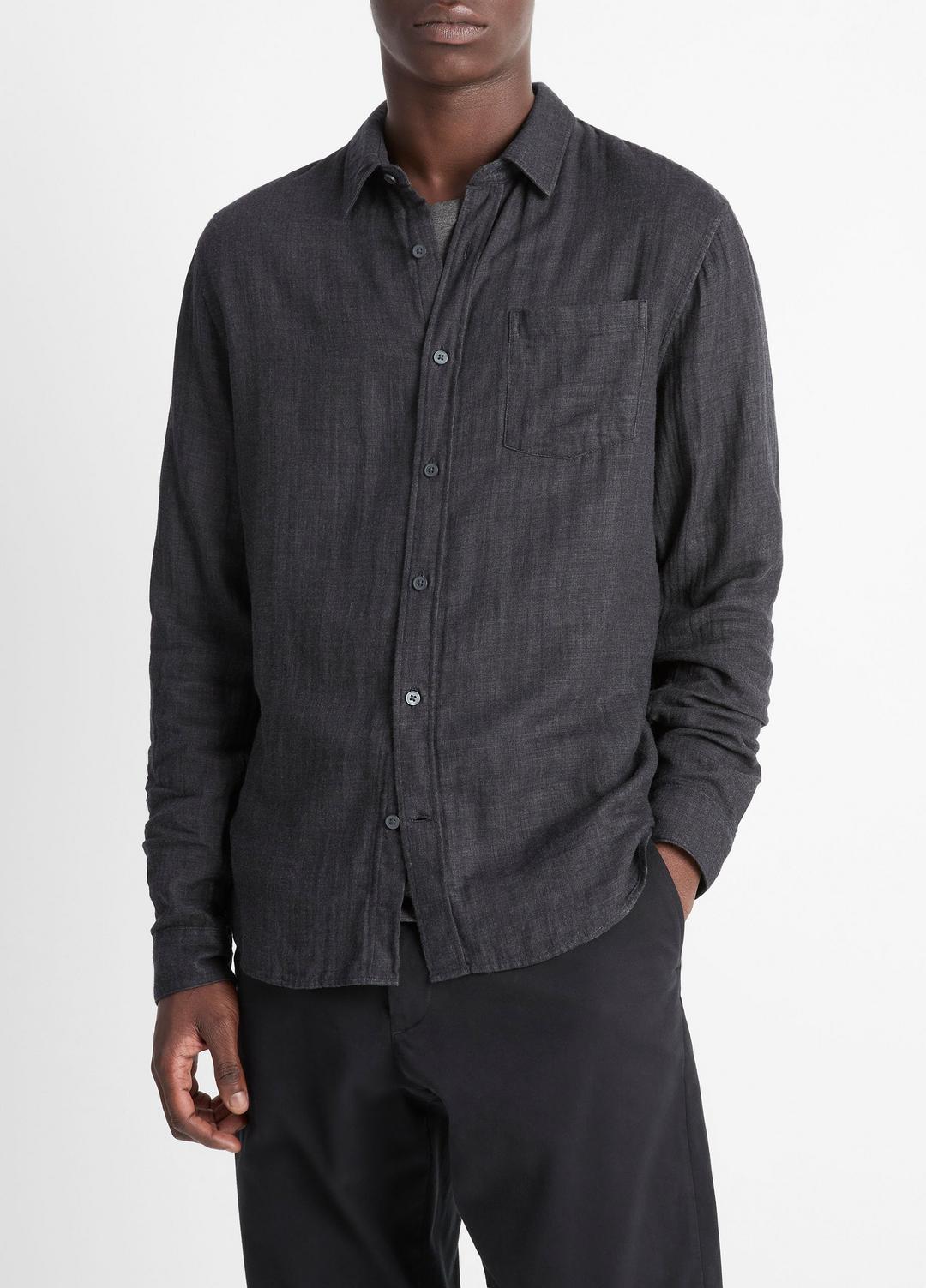 VINCE Men Double Face Long Sleeve in Long Sleeve