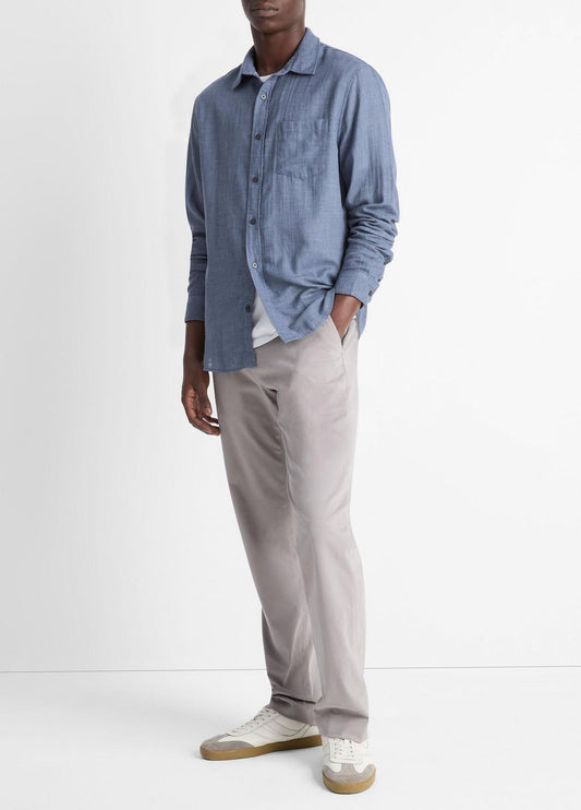 VINCE Men Double Face Long Sleeve in Long Sleeve
