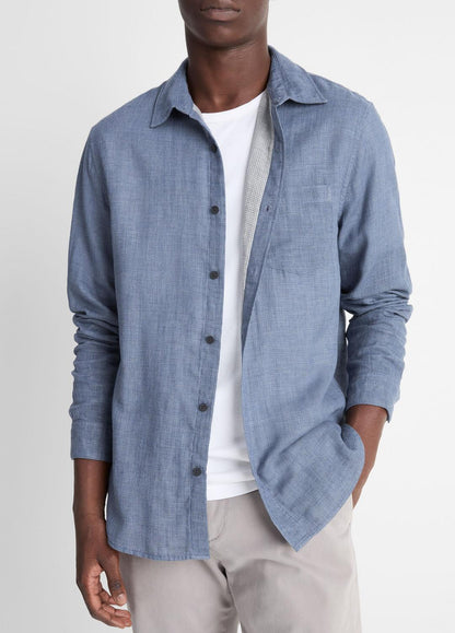 VINCE Men Double Face Long Sleeve in Long Sleeve