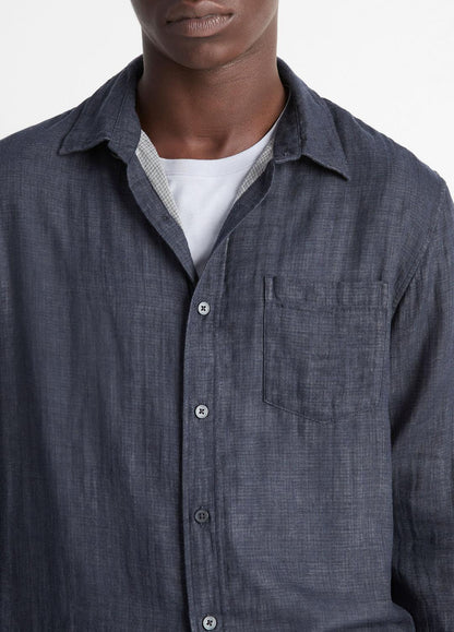 VINCE Men Double Face Long Sleeve in Long Sleeve