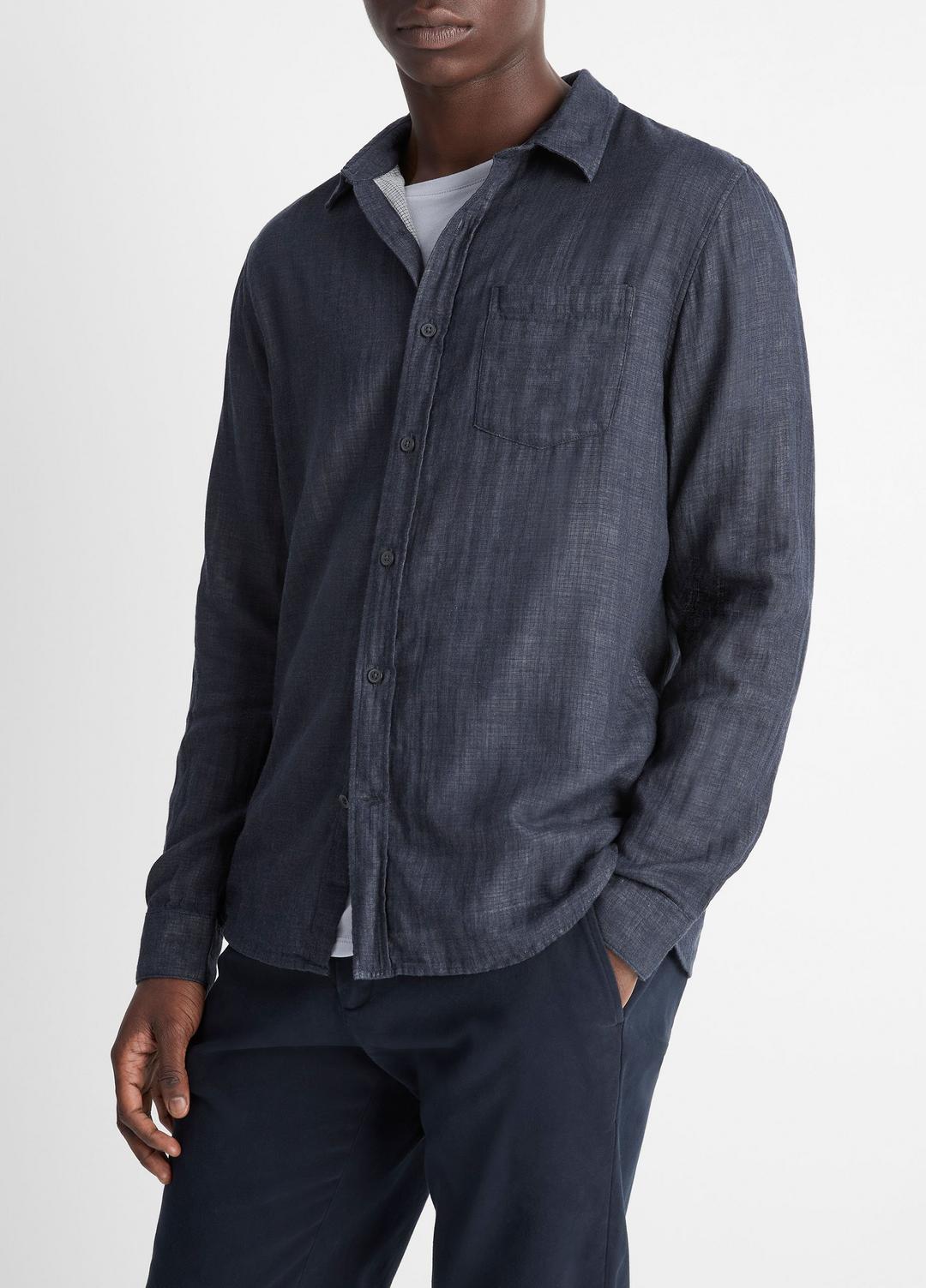 VINCE Men Double Face Long Sleeve in Long Sleeve