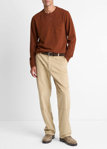 VINCE Men Sueded Jersey Long-Sleeve Pocket T-Shirt in Long Sleeve