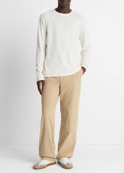 VINCE Men Micro-Waffle Pima Cotton Double-Collar Long-Sleeve T-Shirt in Long Sleeve