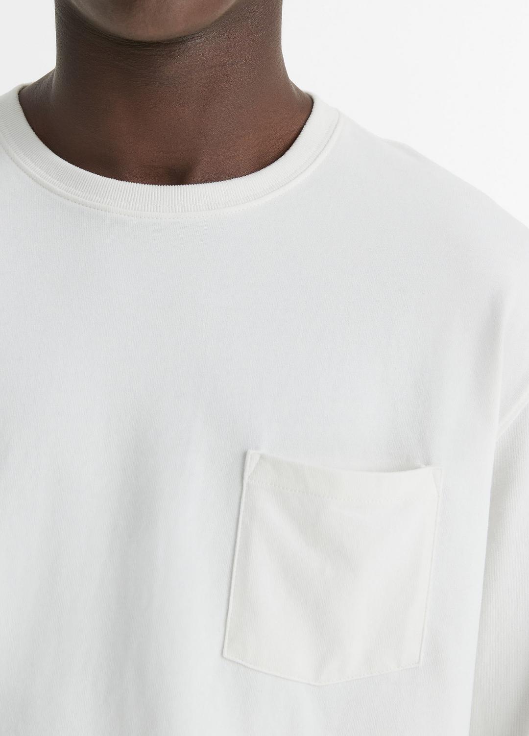 VINCE Men Sueded Jersey Long-Sleeve Pocket T-Shirt in Long Sleeve