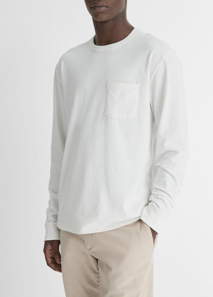 VINCE Men Sueded Jersey Long-Sleeve Pocket T-Shirt in Long Sleeve