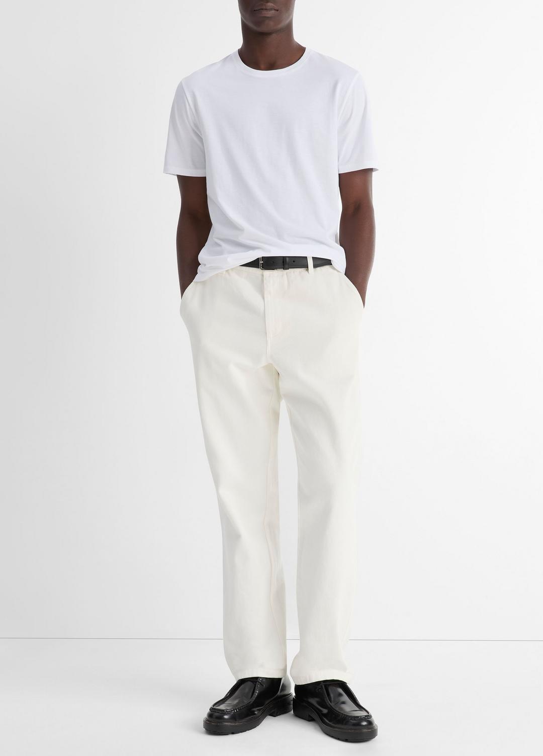 VINCE Men Pima Cotton Crew Neck T-Shirt in Short Sleeve