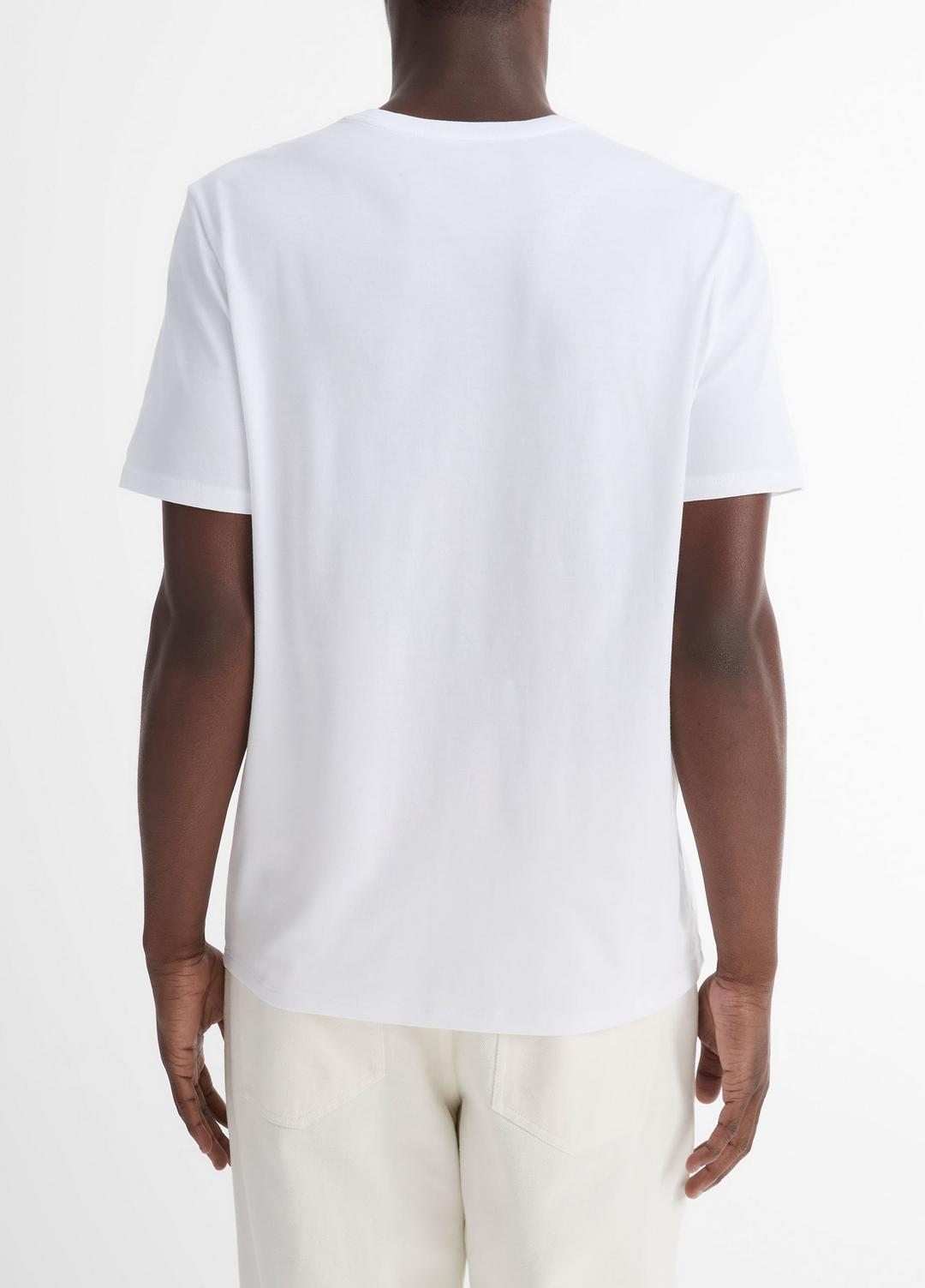 VINCE Men Pima Cotton Crew Neck T-Shirt in Short Sleeve