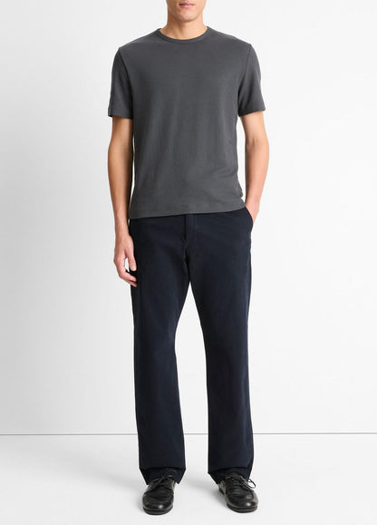 VINCE Men Pima Cotton Piqué Crew Neck T-Shirt in Short Sleeve