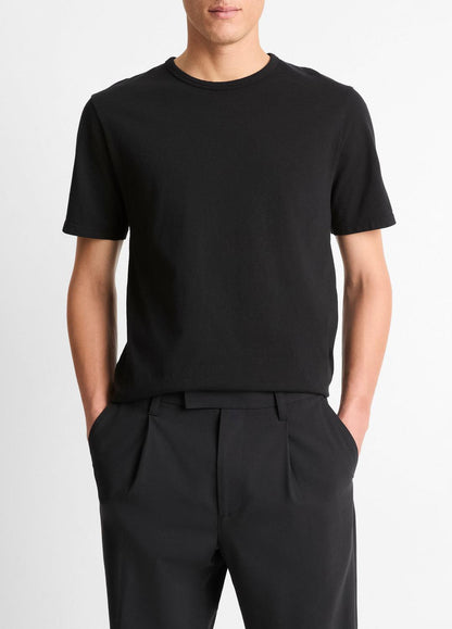 VINCE Men Garment Dye Cotton T-Shirt in Short Sleeve