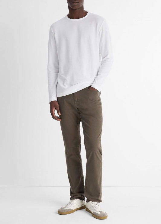 VINCE Men Pima Cotton Piqué Long-Sleeve T-Shirt in Long Sleeve