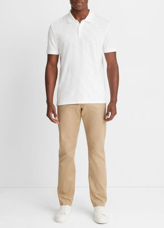 VINCE Men Classic Slub Polo Shirt in Henleys & Polos