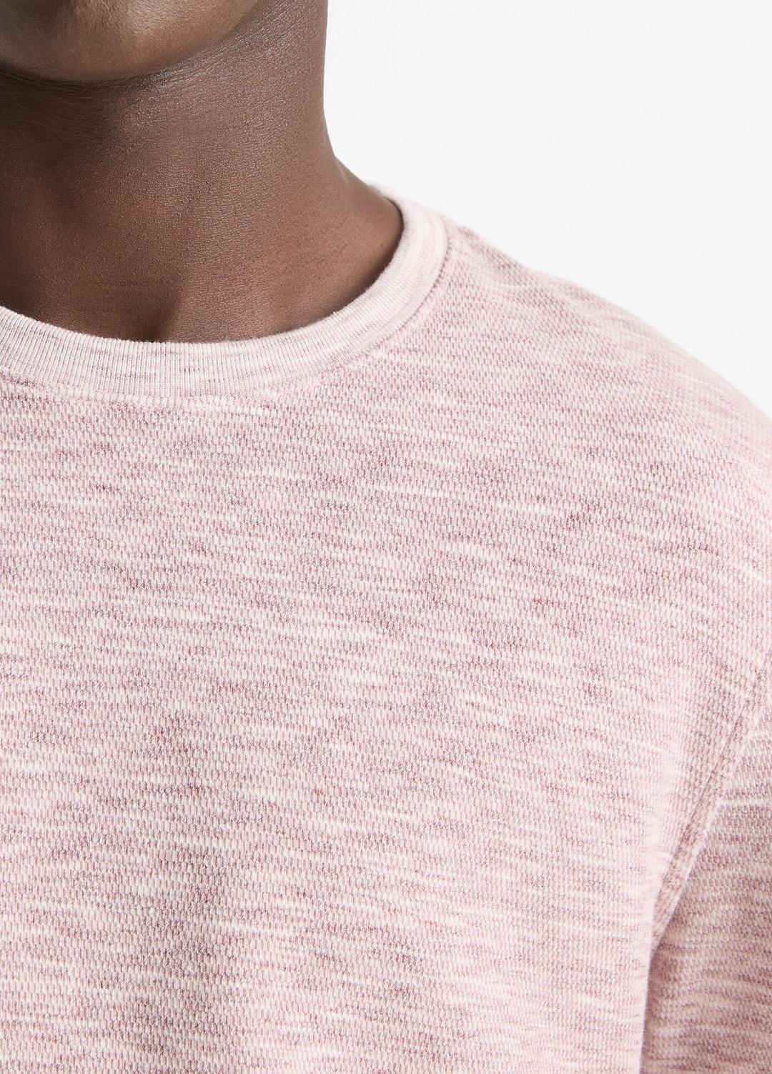 VINCE Men Space-Dye Cotton-Blend Long-Sleeve T-Shirt in Long Sleeve