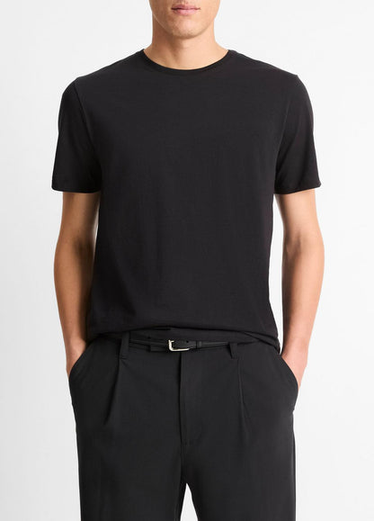 VINCE Men Pima Cotton Crew Neck T-Shirt in Short Sleeve
