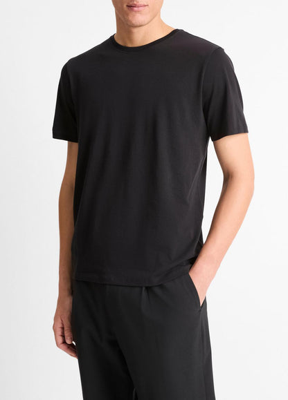 VINCE Men Pima Cotton Crew Neck T-Shirt in Short Sleeve