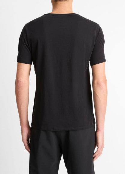VINCE Men Pima Cotton Crew Neck T-Shirt in Short Sleeve