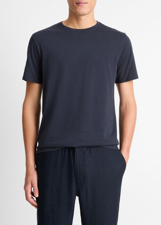 VINCE Men Pima Cotton Crew Neck T-Shirt in Short Sleeve