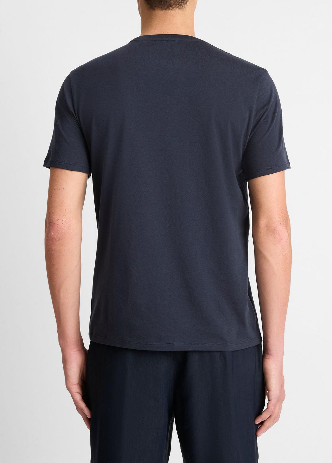 VINCE Men Pima Cotton Crew Neck T-Shirt in Short Sleeve